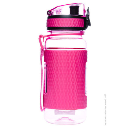 Бутылка для воды UZspace Diamond 370 мл Розовая 5043