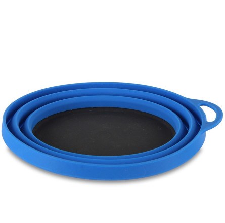 Lifeventure тарелка Silicone Ellipse Bowl blue