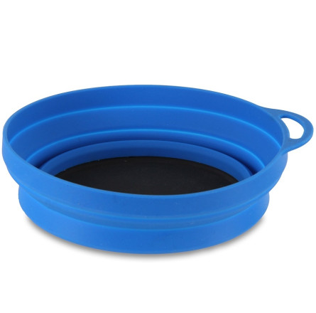 Lifeventure тарелка Silicone Ellipse Bowl blue