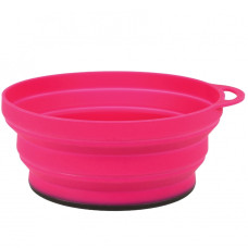 Lifeventure тарелка Silicone Ellipse Bowl pink