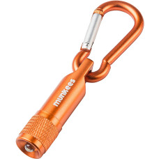 Munkees 1076 брелок-фонарик LED with Carabiner orange