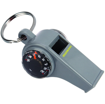 Munkees 3339 брелок-свисток 3 Function Whistle grey