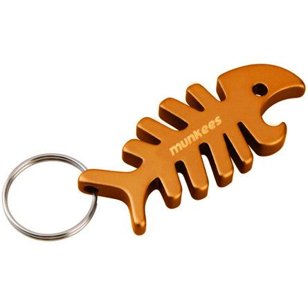 Munkees 3428 брелок-открывашка Fish Bone orange