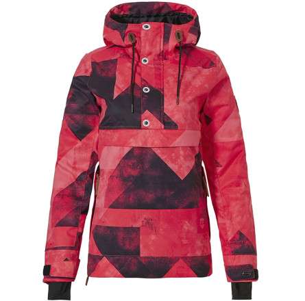 Rehall куртка Frida W 2021 graphic mountains red pink L