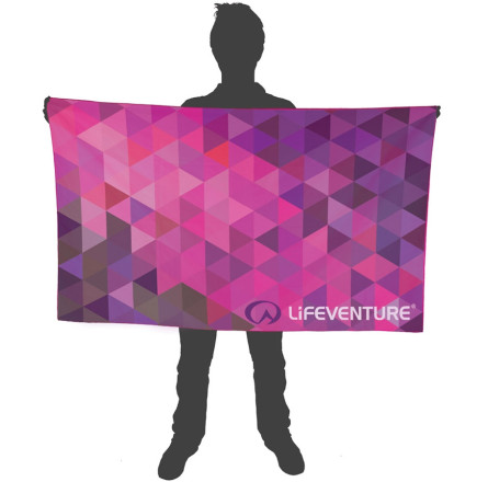 Lifeventure полотенце Soft Fibre Triangle pink Giant