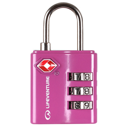 Lifeventure замок TSA Combi Lock pink