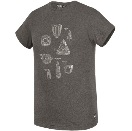 Picture Organic футболка Peter dark grey melange L