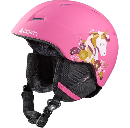 Cairn шлем Flow Jr mat pink-unicorn 48-50