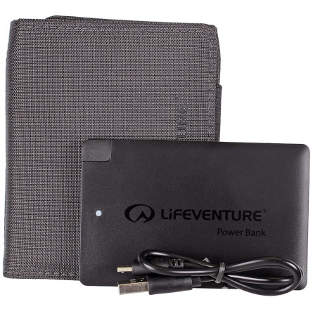 Lifeventure кошелек RFID Charger Wallet grey