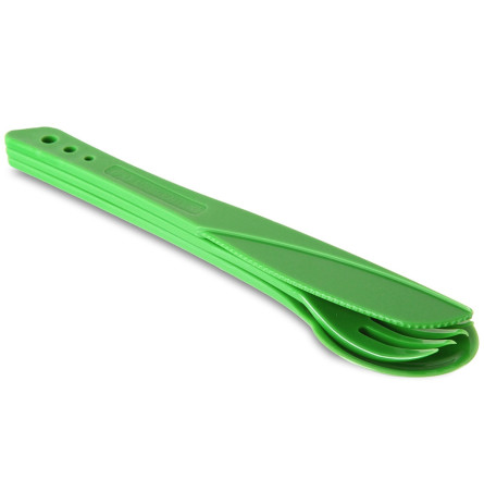 Lifeventure вилка, ложка, нож Ellipse green