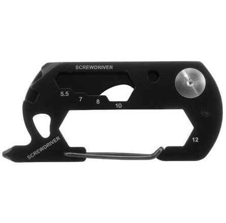 Munkees 2534 брелок-мультиинструмент 13-function Card Tool black
