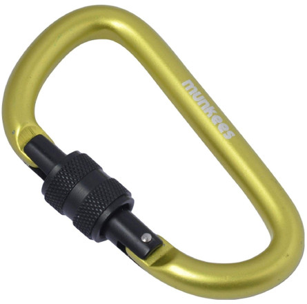 Munkees 3248 карабин D with Screw Lock 8 mm x 80 mm green