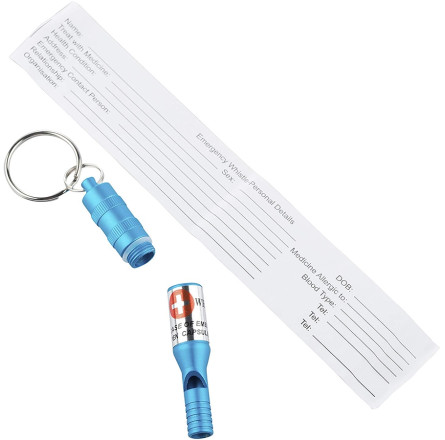 Munkees 3385 брелок-свисток Emergency Whistle blue