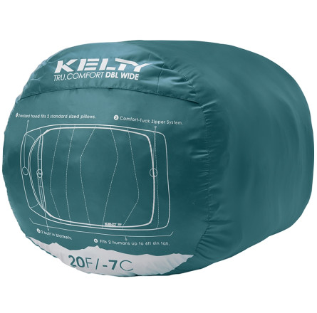 Kelty спальник Tru. Comfort Doublewide 20 deep teal