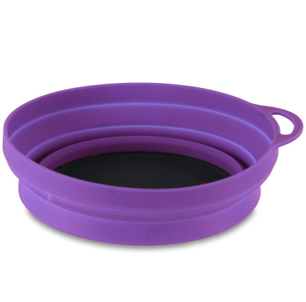 Lifeventure тарелка Silicone Ellipse Bowl purple