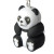Munkees 1103 брелок-фонарик Panda LED black-white