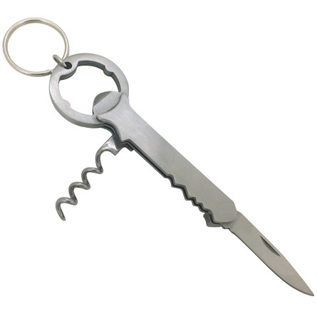 Munkees 3456 брелок-нож-штопор SS Corkscrew steel