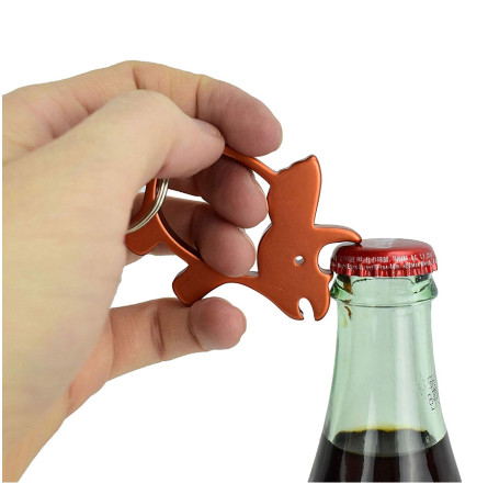 Munkees 3474 брелок-открывашка Triceratops orange