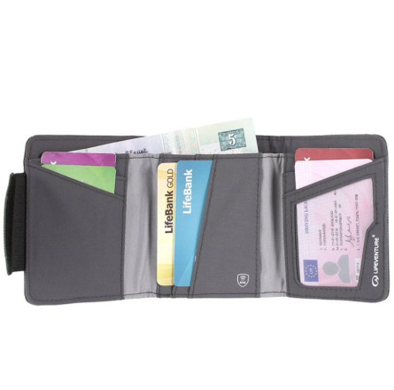 Lifeventure кошелек Recycled RFID Wallet grey