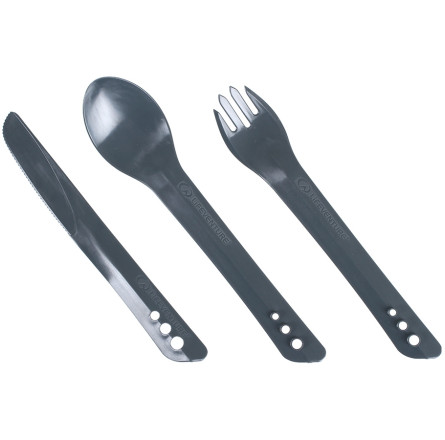 Lifeventure вилка, ложка, нож Ellipse Cutlery graphite