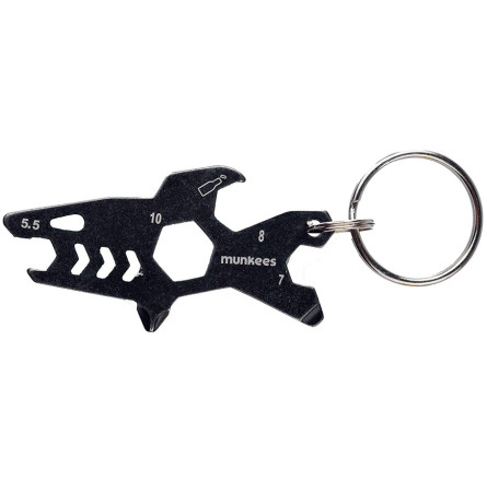 Munkees 2537 брелок-мультиинструмент Tool Shark black