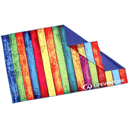 Lifeventure полотенце Soft Fibre Printed Striped Planks Giant