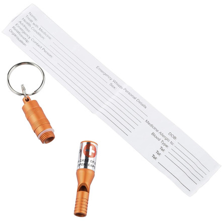 Munkees 3385 брелок-свисток Emergency Whistle orange