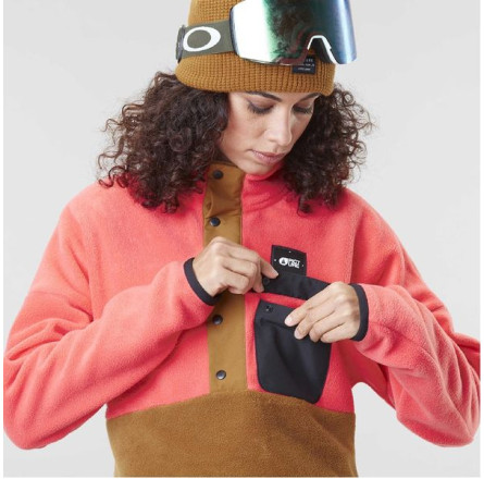 Picture Organic реглан Arcca W hot coral-dark golden XL