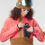 Picture Organic реглан Arcca W hot coral-dark golden XL