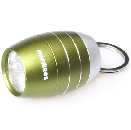 Munkees 1082 брелок-фонарик Cask shape 6-LED light green