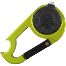 Munkees 1089 брелок-фонарик Carabiner LED with Bottle Opener NEW green