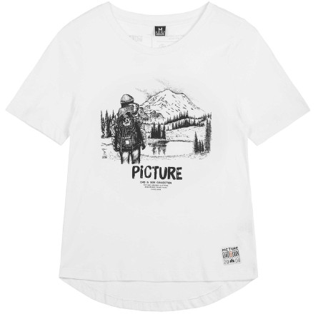 Picture Organic футболка Doggy Bag D-S W white L