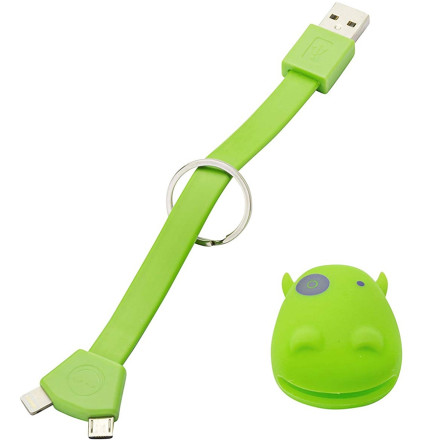 Munkees 3700 брелок-зарядка Smart Charger green