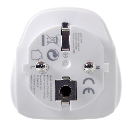 Lifeventure адаптер European Travel Adaptor