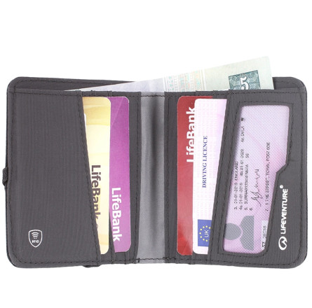 Lifeventure кошелек Recycled RFID Compact Wallet grey