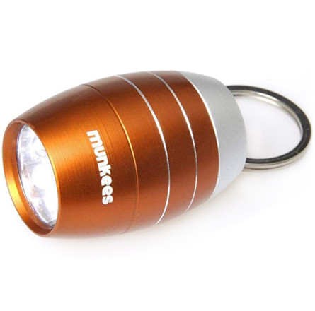 Munkees 1082 брелок-фонарик Cask shape 6-LED light orange