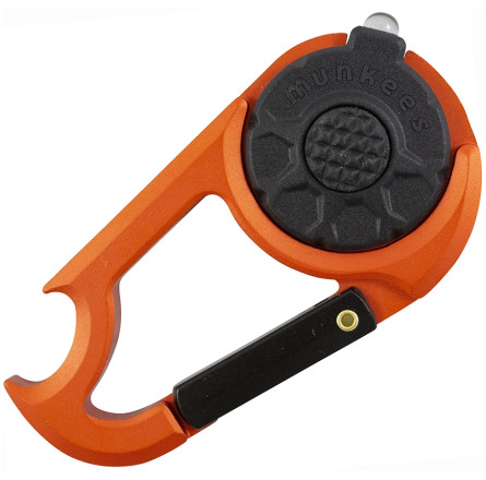 Munkees 1089 брелок-фонарик Carabiner LED with Bottle Opener NEW orange