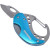 Munkees 2517 брелок-нож Mini Carabiner Knife blue