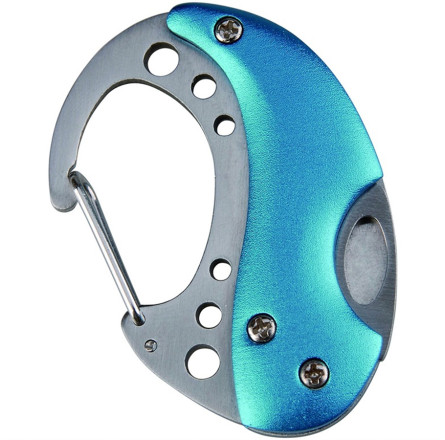 Munkees 2517 брелок-нож Mini Carabiner Knife blue