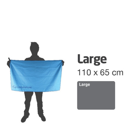 Lifeventure полотенце Micro Fibre Comfort blue Giant