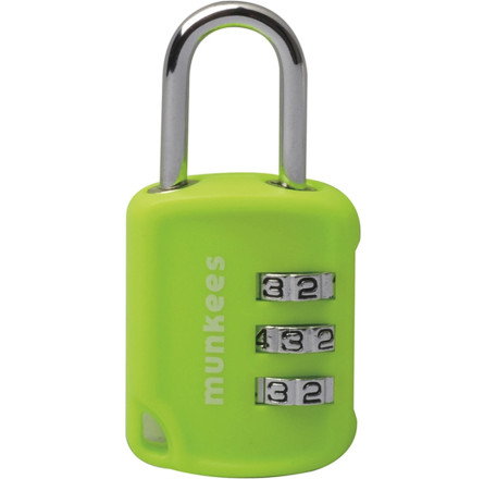 Munkees 3605 брелок-замок Combi Lock 2 lime