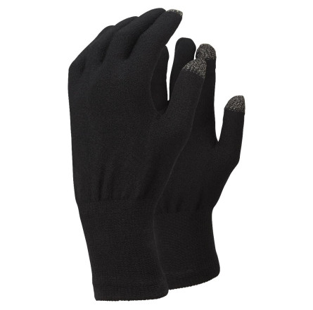 Перчатки Trekmates Merino Touch Glove 01000 black (чорний), S 015.1358