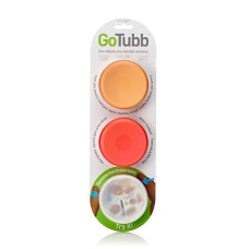 Набор контейнеров Humangear GoTubb 3-Pack Medium Clear Orange Red (білий. оранжевий, червоний) 022.0047